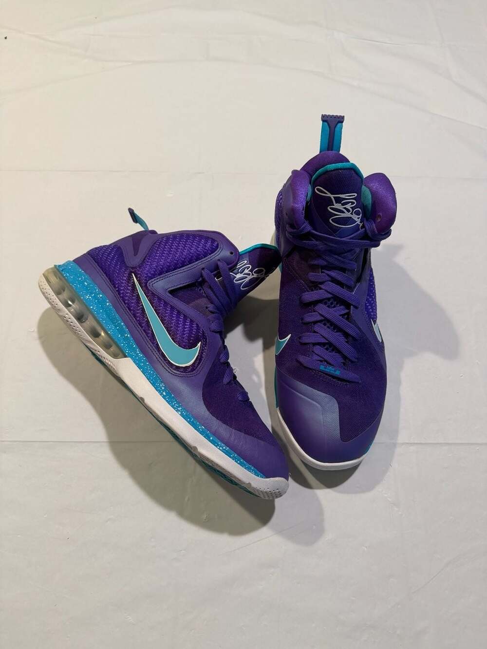 Nike LeBron 9 Summit Lake Hornets Basketball Shoes